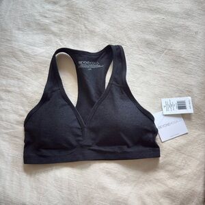 Beyond Yoga Charcoal Sports Bra